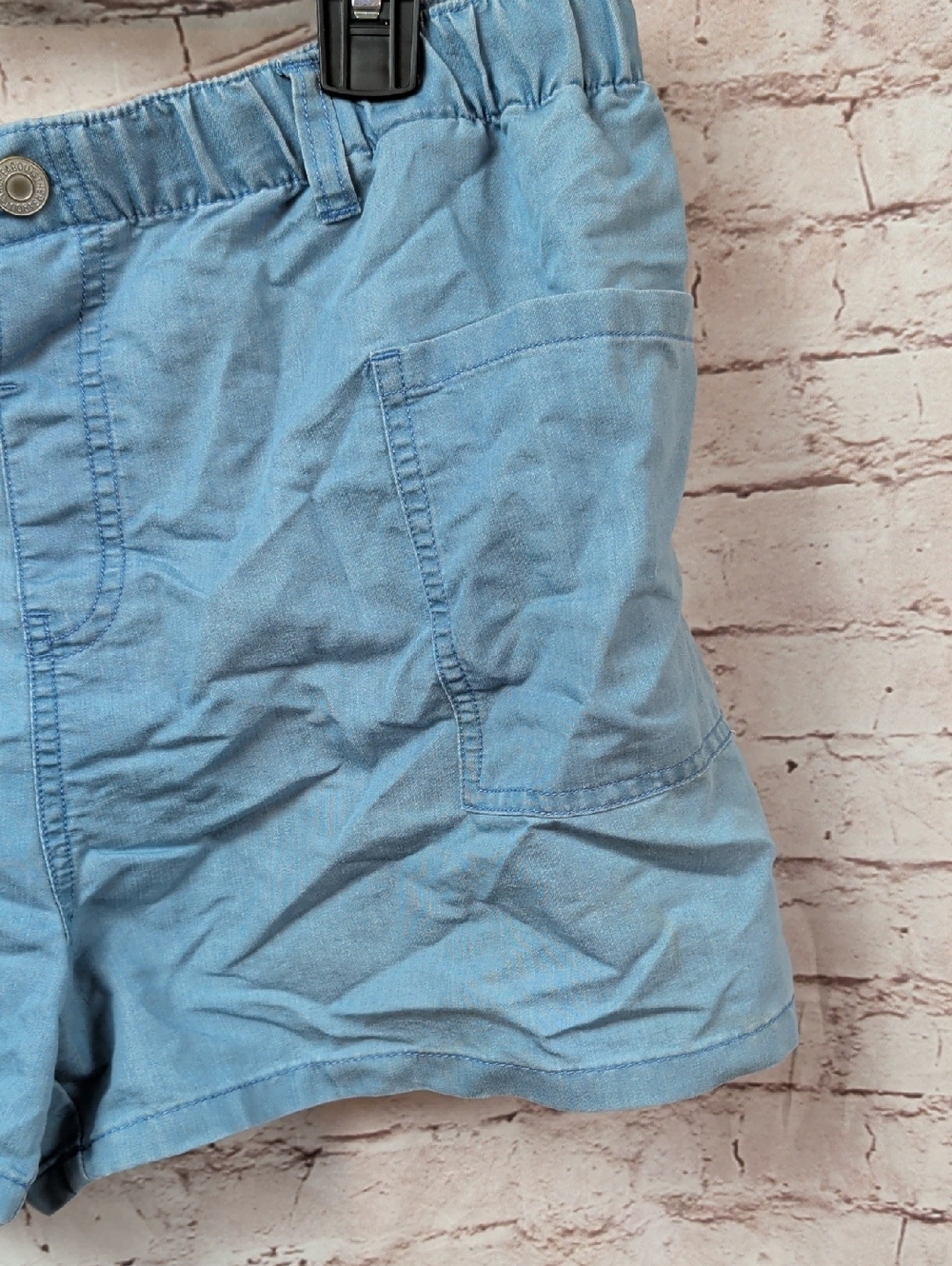 Light Blue Girl's Casual Elastic-Waist Shorts 2xl Nwt Thereabouts - Picture 2 of 5